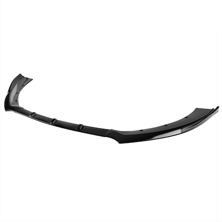 Spec-D Tuning Ford Mustang Poly Front Bumper Lip - Glossy Black 15-20 LPF-MST15GB-AK